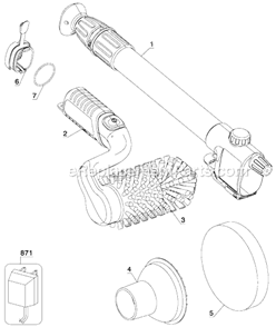 Part Location Diagram of 90520283 Black and Decker Handle Ext.